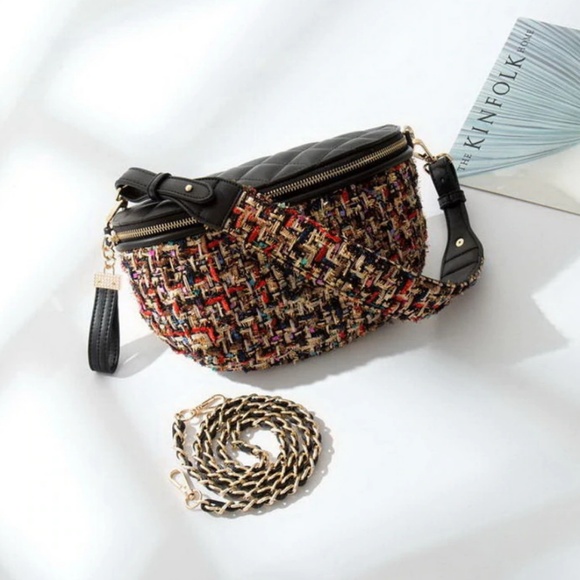 Multicolor Waist Bag Fanny Pack Quilted Handbag - Picture 2 of 8